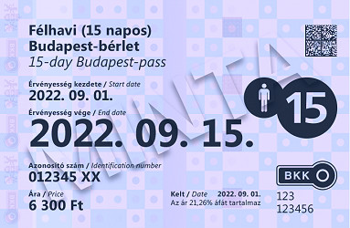 15-day Budapest pass